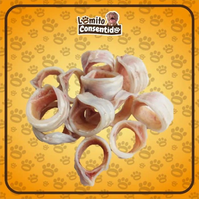 Paquete de 2 bolsas de tráqueas de res cocidas para perros, media libra cada una, snack natural que favorece la salud articular