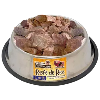 Libra de bofe de res en trozos medianos para perros grandes, snack natural rico en proteínas, hierro y vitamina D que fortalece piel, huesos y energía