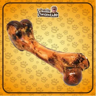 Fémur de cerdo deshidratado tamaño XL para perros, snack natural de 26cm a 34cm que fortalece la mandíbula, aporta proteínas, calcio y ayuda a la salud dental