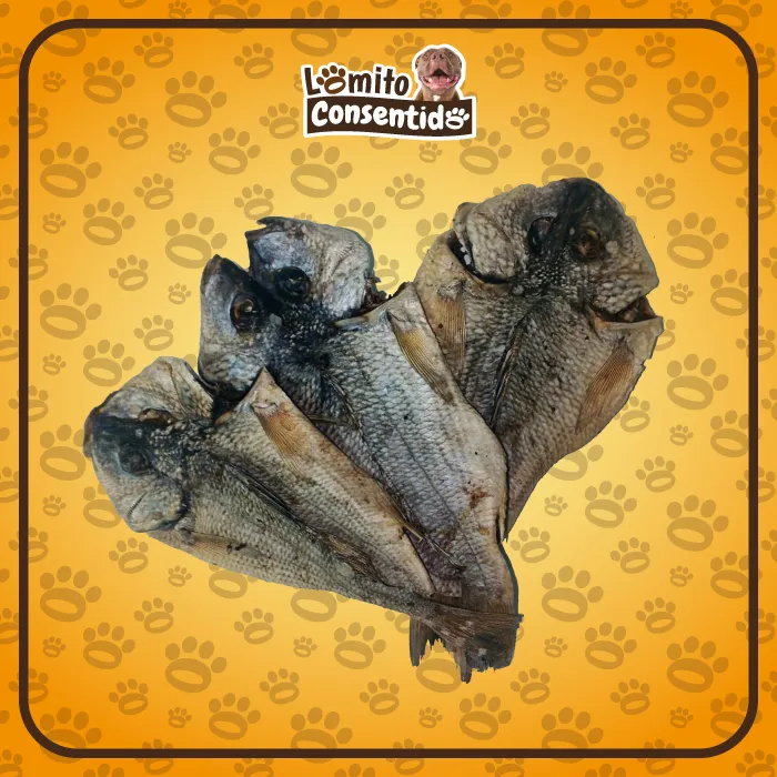 Galleta de pescado deshidratado para perros y gatos, paquete de 114 gramos, snack natural rico en proteínas y omega-3 que favorece piel, pelaje, articulaciones y corazón